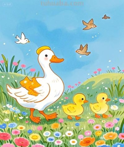 绘本插画，卡通动漫简笔画‖萌萌的动物，超可爱 - 图画吧TUHUABA