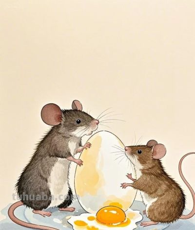 绘本插画，卡通动漫简笔画‖萌萌的动物，超可爱 - 图画吧TUHUABA