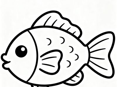 免费简单儿童涂色画可打印简笔画卡通画 - 图画吧TUHUABA