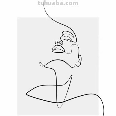 （159）寥寥几笔，韵味十足浮想联翩的人物简笔画，喜欢自取 - 图画吧TUHUABA