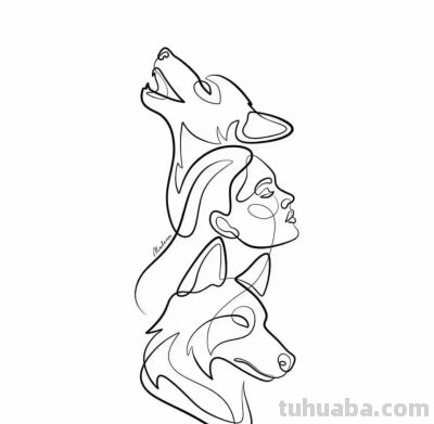 （159）寥寥几笔，韵味十足浮想联翩的人物简笔画，喜欢自取 - 图画吧TUHUABA