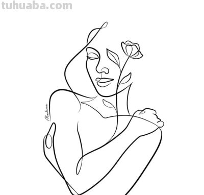 （159）寥寥几笔，韵味十足浮想联翩的人物简笔画，喜欢自取 - 图画吧TUHUABA