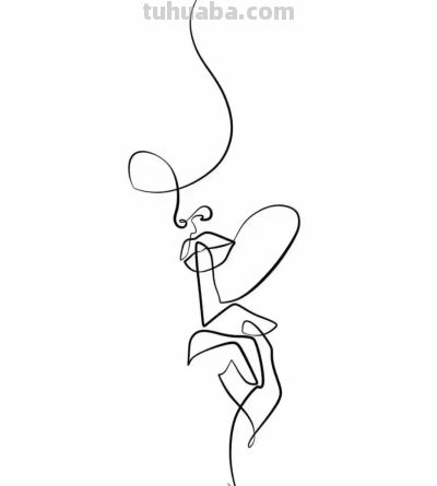 （159）寥寥几笔，韵味十足浮想联翩的人物简笔画，喜欢自取 - 图画吧TUHUABA