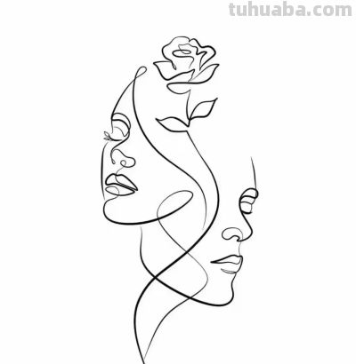 （159）寥寥几笔，韵味十足浮想联翩的人物简笔画，喜欢自取 - 图画吧TUHUABA