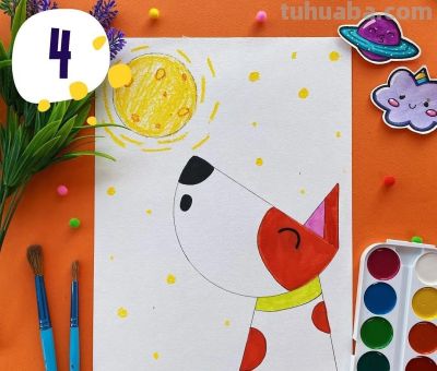 简笔画小狗，这样画画更简单，详细教程一步步教你 - 图画吧TUHUABA