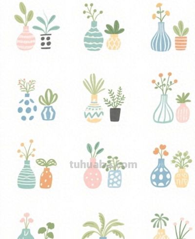 一组简单又清新的花草简笔画 - 今日头条