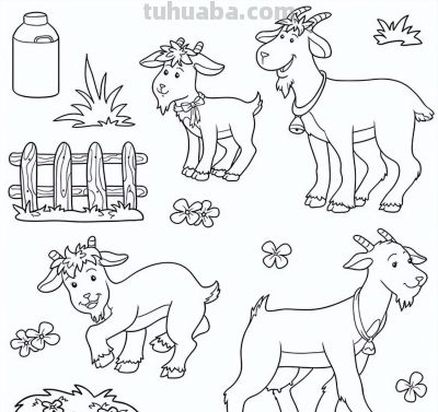 够你画10年了！2000个动物简笔画线稿，收藏备用 - 图画吧TUHUABA