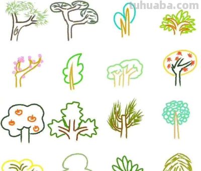 一些植物简笔画，清新可爱，点赞转发收藏。 - 图画吧TUHUABA