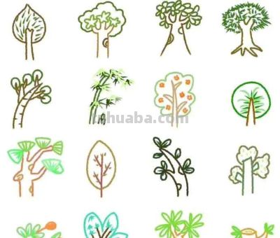 一些植物简笔画，清新可爱，点赞转发收藏。 - 图画吧TUHUABA