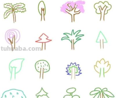 一些植物简笔画，清新可爱，点赞转发收藏。 - 图画吧TUHUABA