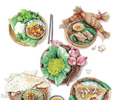 好看的美食手绘作品 ​​​ - 图画吧TUHUABA