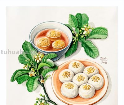 好看的美食手绘作品 ​​​ - 图画吧TUHUABA