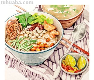 好看的美食手绘作品 ​​​ - 图画吧TUHUABA