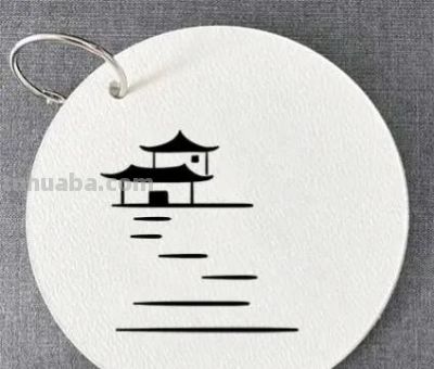 古风简笔画，山村闲居 - 图画吧TUHUABA