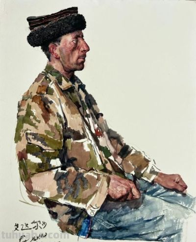 李晓林·少数民族人物画 | 以水彩晕染民族情，用笔触叩击灵魂处 - 图画吧TUHUABA