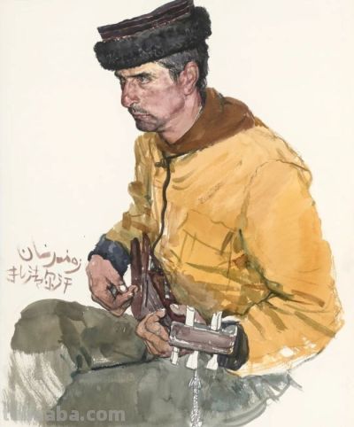 李晓林·少数民族人物画 | 以水彩晕染民族情，用笔触叩击灵魂处 - 图画吧TUHUABA