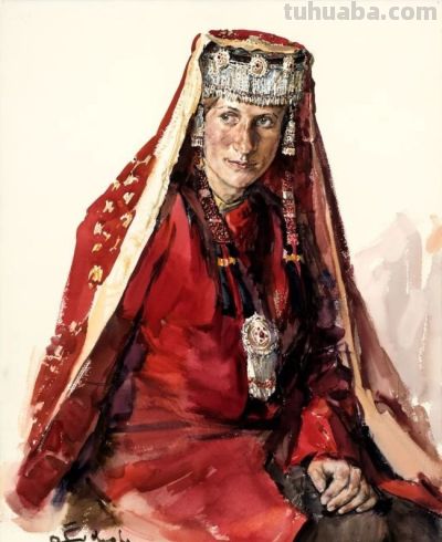 李晓林·少数民族人物画 | 以水彩晕染民族情，用笔触叩击灵魂处 - 图画吧TUHUABA