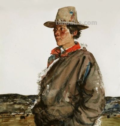 李晓林·少数民族人物画 | 以水彩晕染民族情，用笔触叩击灵魂处 - 图画吧TUHUABA