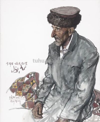 李晓林·少数民族人物画 | 以水彩晕染民族情，用笔触叩击灵魂处 - 图画吧TUHUABA