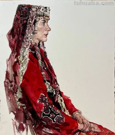 李晓林·少数民族人物画 | 以水彩晕染民族情，用笔触叩击灵魂处 - 图画吧TUHUABA