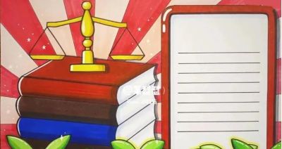 53张宪法手抄报合集：成长路上与法同行，一起学法守法！ - 图画吧TUHUABA