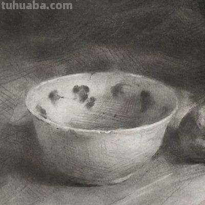 一组艺考范本级别的素描静物作品，写实表现力极强，画出真实质感 - 图画吧TUHUABA