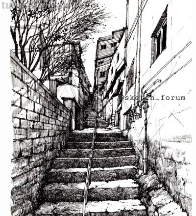 速写中的素描，饱满的氛围感，一眼看舒服了！ - 今日头条