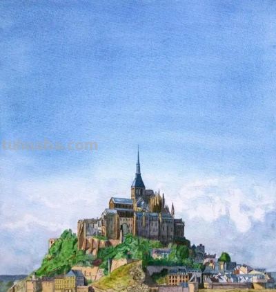 绝美水彩风景：四季该很好，你若尚在场 - 图画吧TUHUABA