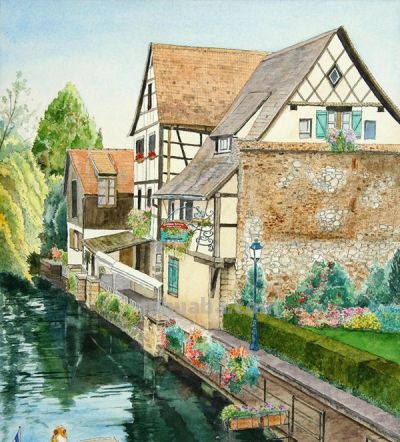 绝美水彩风景：四季该很好，你若尚在场 - 图画吧TUHUABA