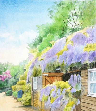 绝美水彩风景：四季该很好，你若尚在场 - 图画吧TUHUABA