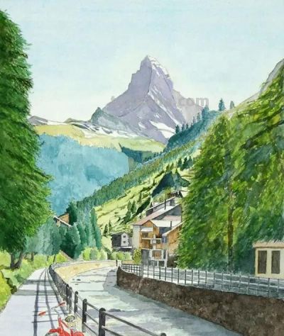 绝美水彩风景：四季该很好，你若尚在场 - 图画吧TUHUABA