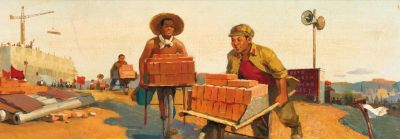 黄铁山风景水彩画欣赏 - 图画吧TUHUABA