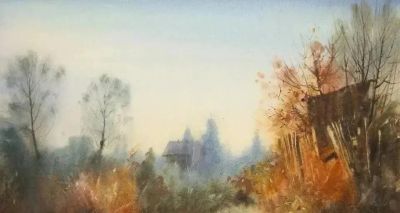 欣赏精彩水彩画风景作品 - 图画吧TUHUABA