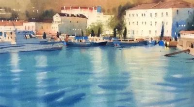 欣赏精彩水彩画风景作品 - 图画吧TUHUABA