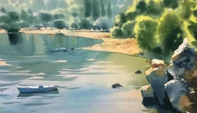 欣赏精彩水彩画风景作品 - 图画吧TUHUABA