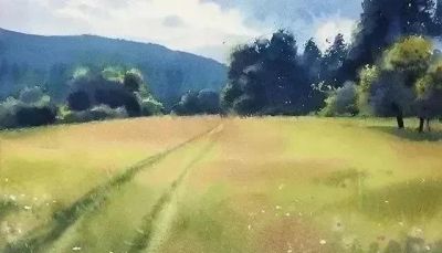 欣赏精彩水彩画风景作品 - 图画吧TUHUABA