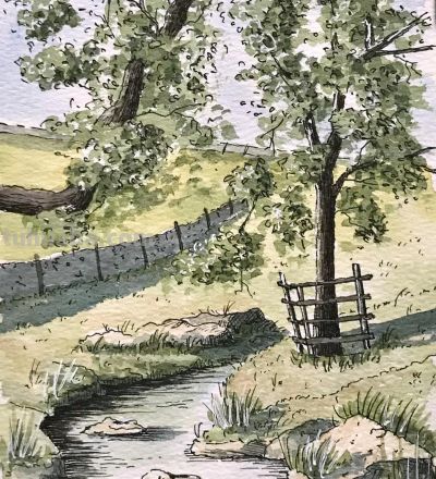 摄影师画的钢笔水彩风景，表现力超强！他用手绘打败了相机 - 图画吧TUHUABA