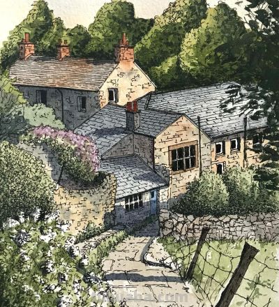 摄影师画的钢笔水彩风景，表现力超强！他用手绘打败了相机 - 图画吧TUHUABA