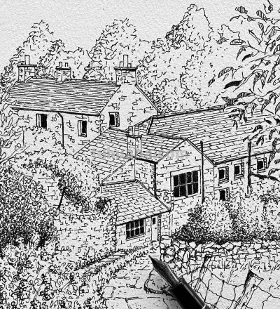 摄影师画的钢笔水彩风景，表现力超强！他用手绘打败了相机 - 图画吧TUHUABA