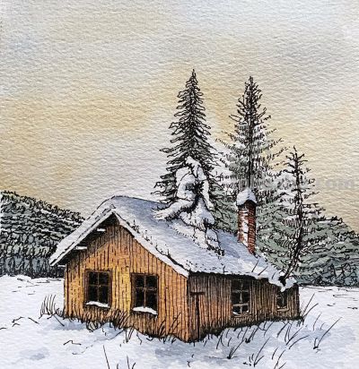 摄影师画的钢笔水彩风景，表现力超强！他用手绘打败了相机 - 图画吧TUHUABA