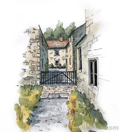 摄影师画的钢笔水彩风景，表现力超强！他用手绘打败了相机 - 图画吧TUHUABA