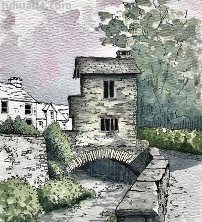 摄影师画的钢笔水彩风景，表现力超强！他用手绘打败了相机 - 图画吧TUHUABA