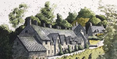 摄影师画的钢笔水彩风景，表现力超强！他用手绘打败了相机 - 图画吧TUHUABA