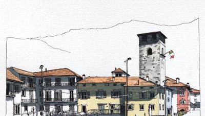 摄影师画的钢笔水彩风景，表现力超强！他用手绘打败了相机 - 图画吧TUHUABA