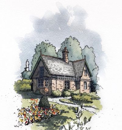 摄影师画的钢笔水彩风景，表现力超强！他用手绘打败了相机 - 图画吧TUHUABA