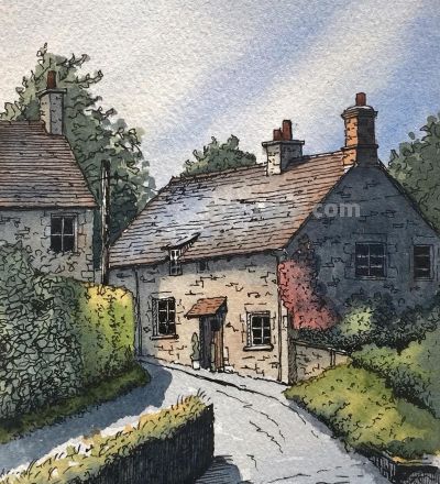 摄影师画的钢笔水彩风景，表现力超强！他用手绘打败了相机 - 图画吧TUHUABA