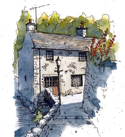 摄影师画的钢笔水彩风景，表现力超强！他用手绘打败了相机 - 图画吧TUHUABA