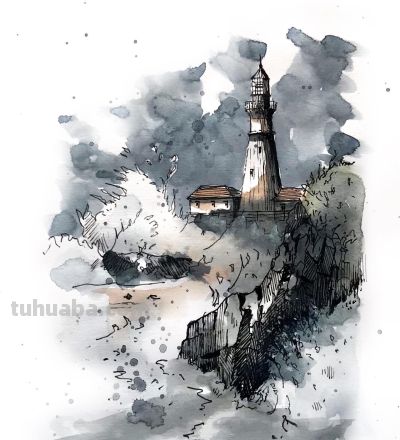 摄影师画的钢笔水彩风景，表现力超强！他用手绘打败了相机 - 图画吧TUHUABA