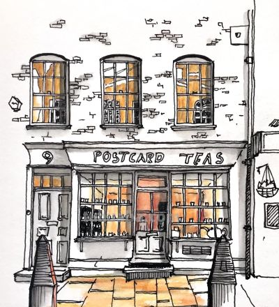 摄影师画的钢笔水彩风景，表现力超强！他用手绘打败了相机 - 图画吧TUHUABA