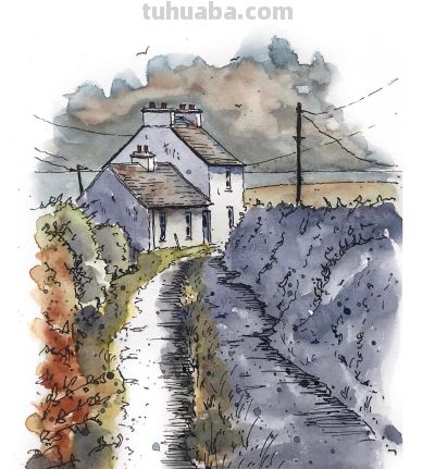 摄影师画的钢笔水彩风景，表现力超强！他用手绘打败了相机 - 图画吧TUHUABA